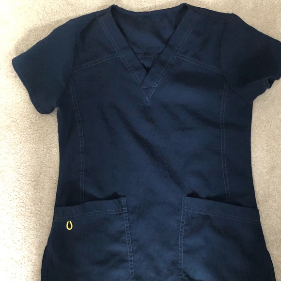 Navy blue scrub set - Picture 4 of 5